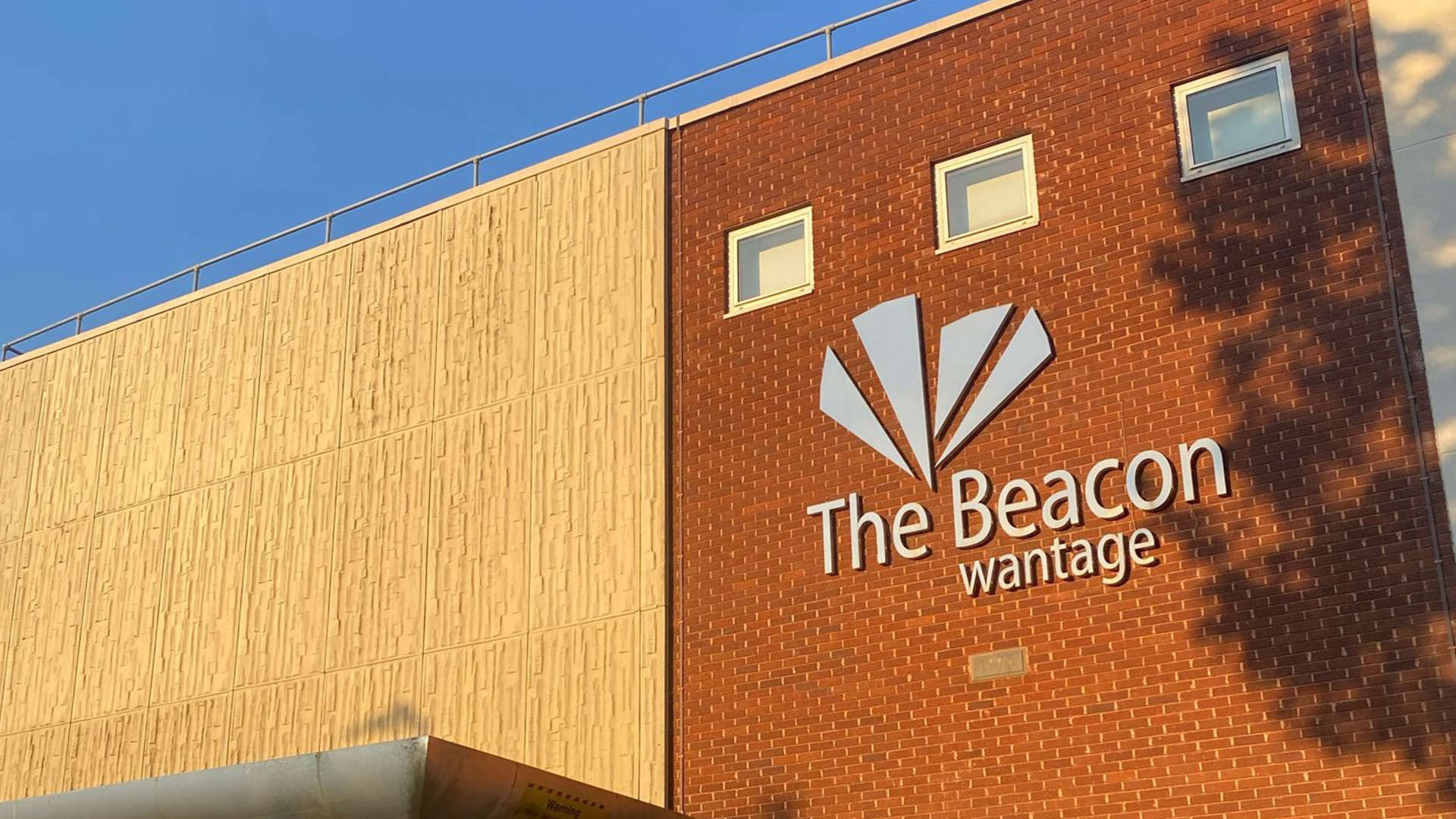 The outside of The Beacon building, close up.